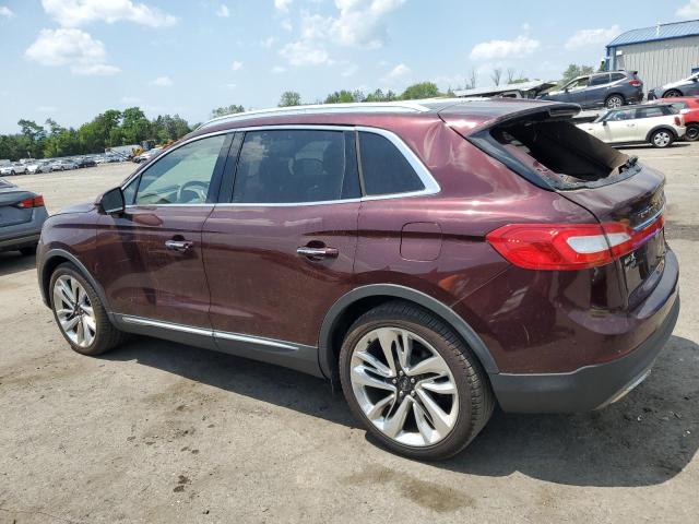  LINCOLN MKX 2017 Бургунди