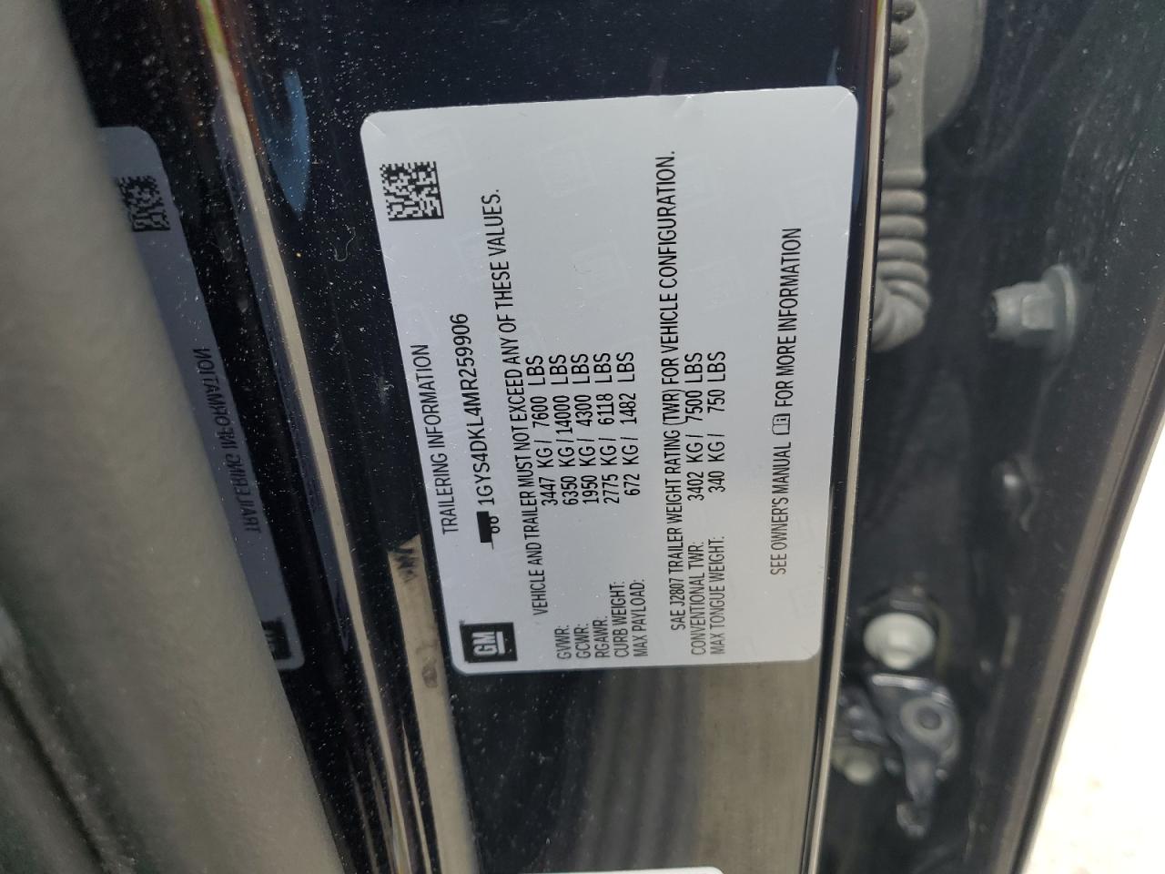2021 Cadillac Escalade Premium Luxury Platinum VIN: 1GYS4DKL4MR259906 Lot: 60873145