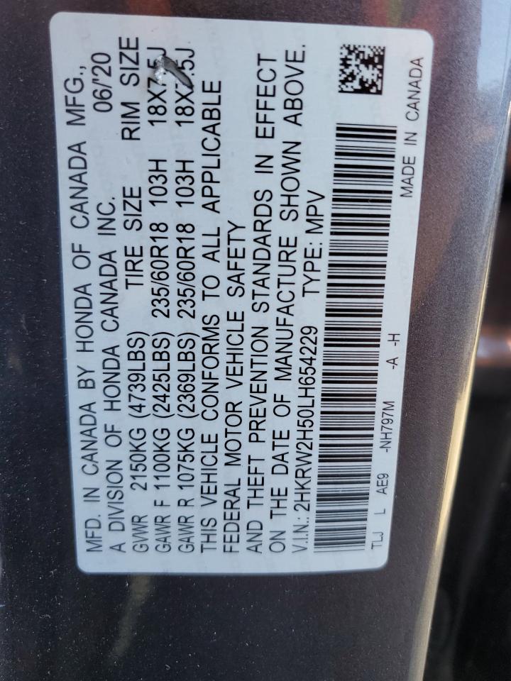 HONDA CRV 2020 VIN 2HKRW2H50LH654229 photo 13