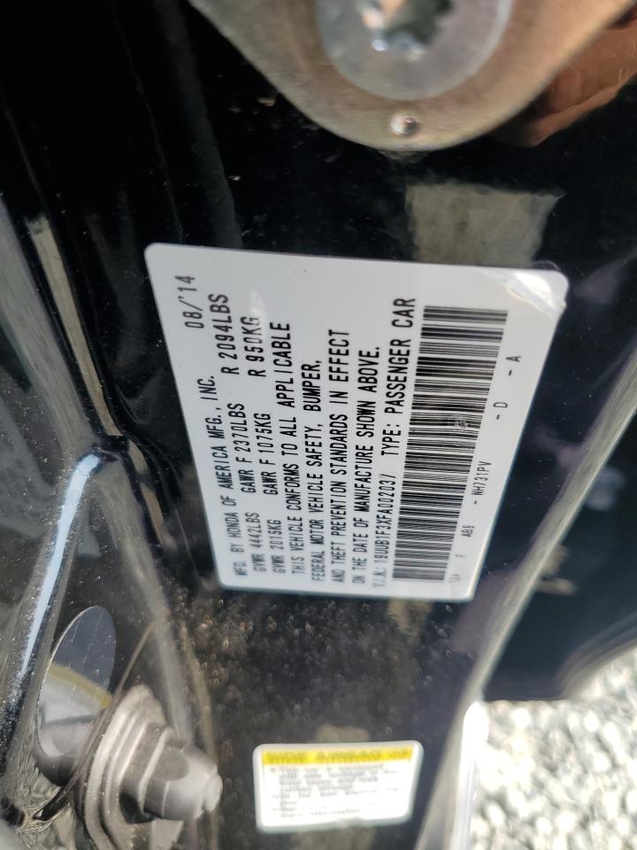2015 Acura Tlx VIN: 19UUB1F3XFA002037 Lot: 62299405