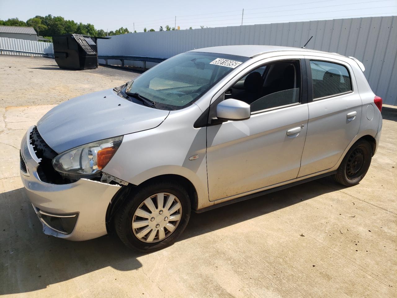 2017 Mitsubishi Mirage Es للبيع في Chatham، VA - Front End