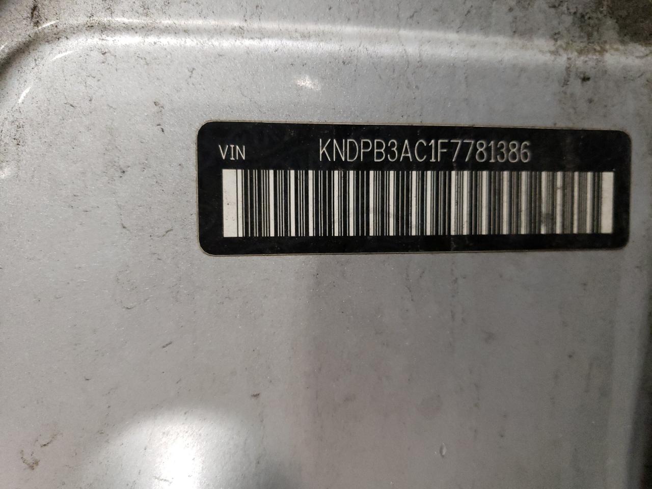 2015 Kia Sportage Lx VIN: KNDPB3AC1F7781386 Lot: 61778025