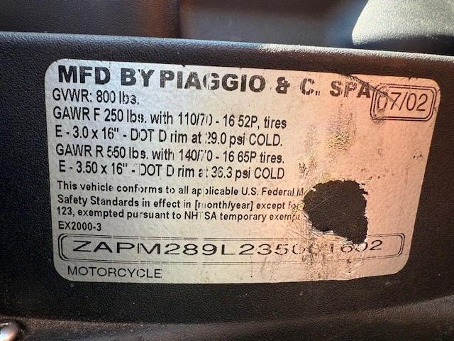 2003 PIAGGIO BV 200  