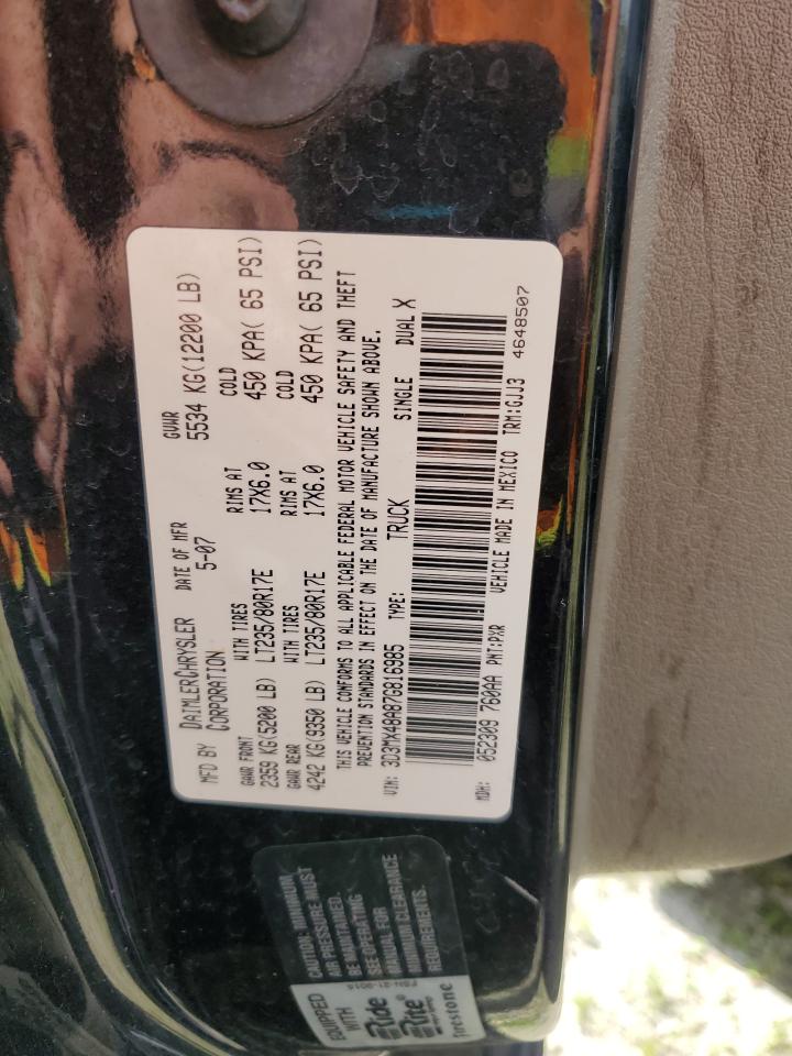 2007 Dodge Ram 3500 St VIN: 3D3MX48A87G816985 Lot: 61544405