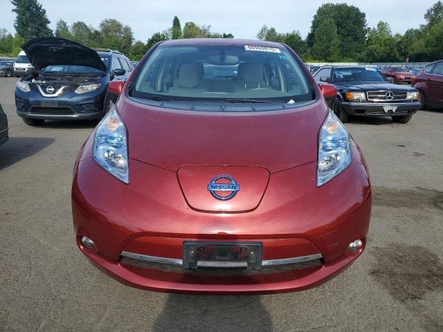 Hatchbacks NISSAN LEAF 2012 Red