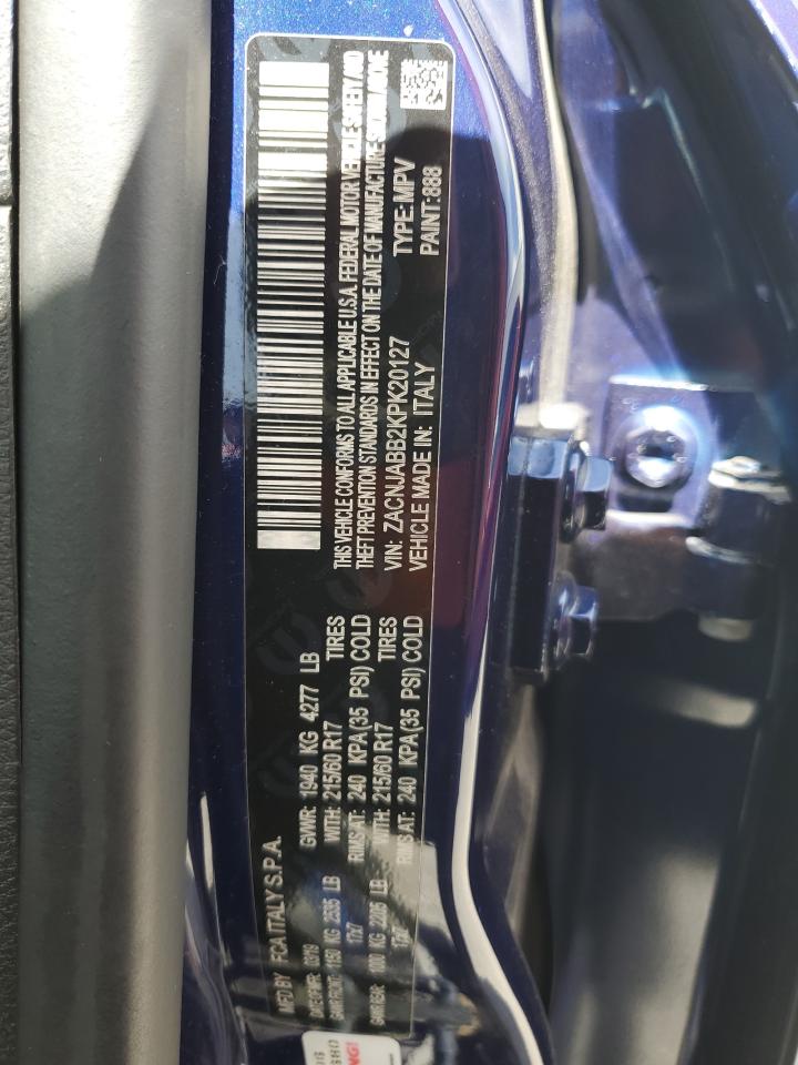 2019 Jeep Renegade Latitude VIN: ZACNJABB2KPK20127 Lot: 62176555