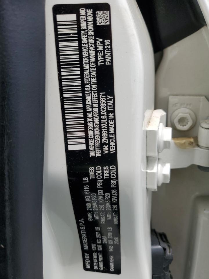 2018 Maserati Levante Luxury VIN: ZN661XUL6JX285671 Lot: 60837355