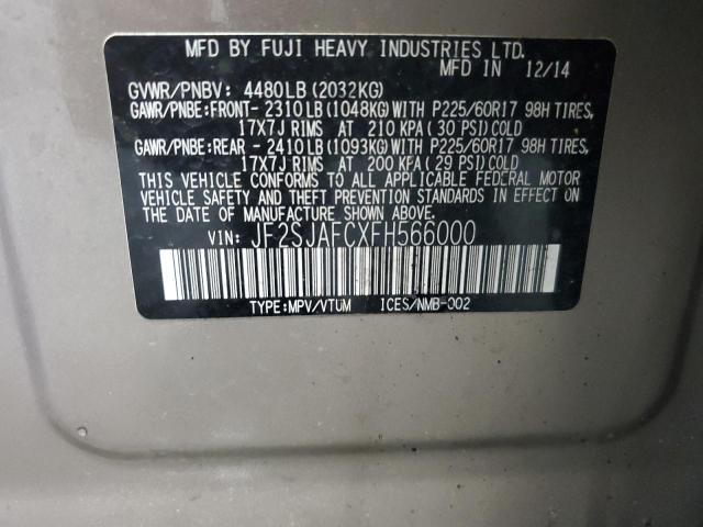 2015 SUBARU FORESTER 2.5I PREMIUM  
