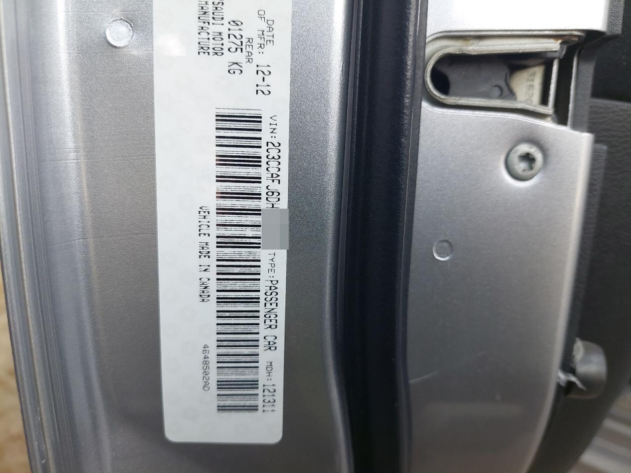 2C3CCAFJ6DH598675 - 2013 Chrysler 300 - #61112055