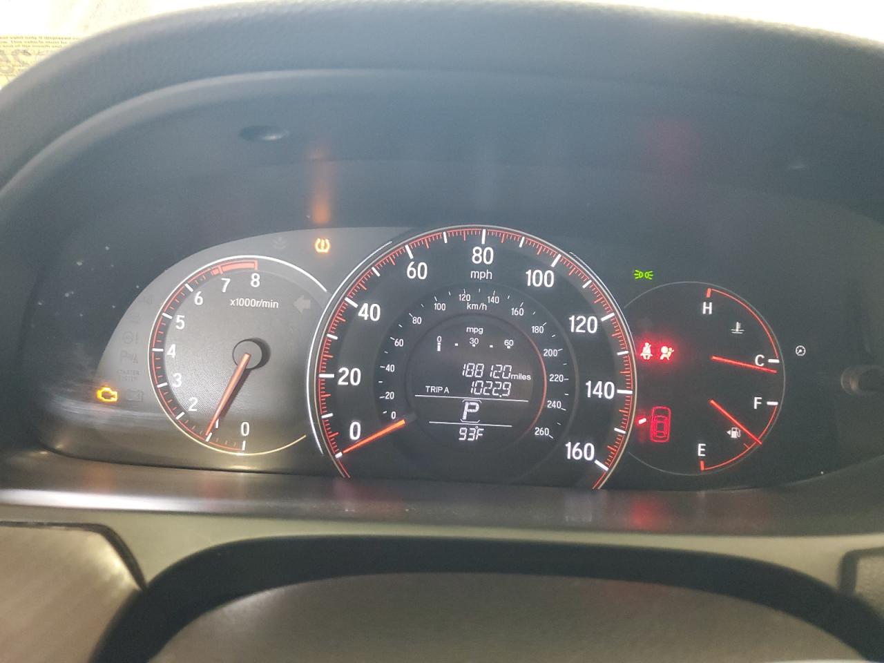 HONDA ACCORD 2017 VIN 1HGCR2F16HA048401 фото 9