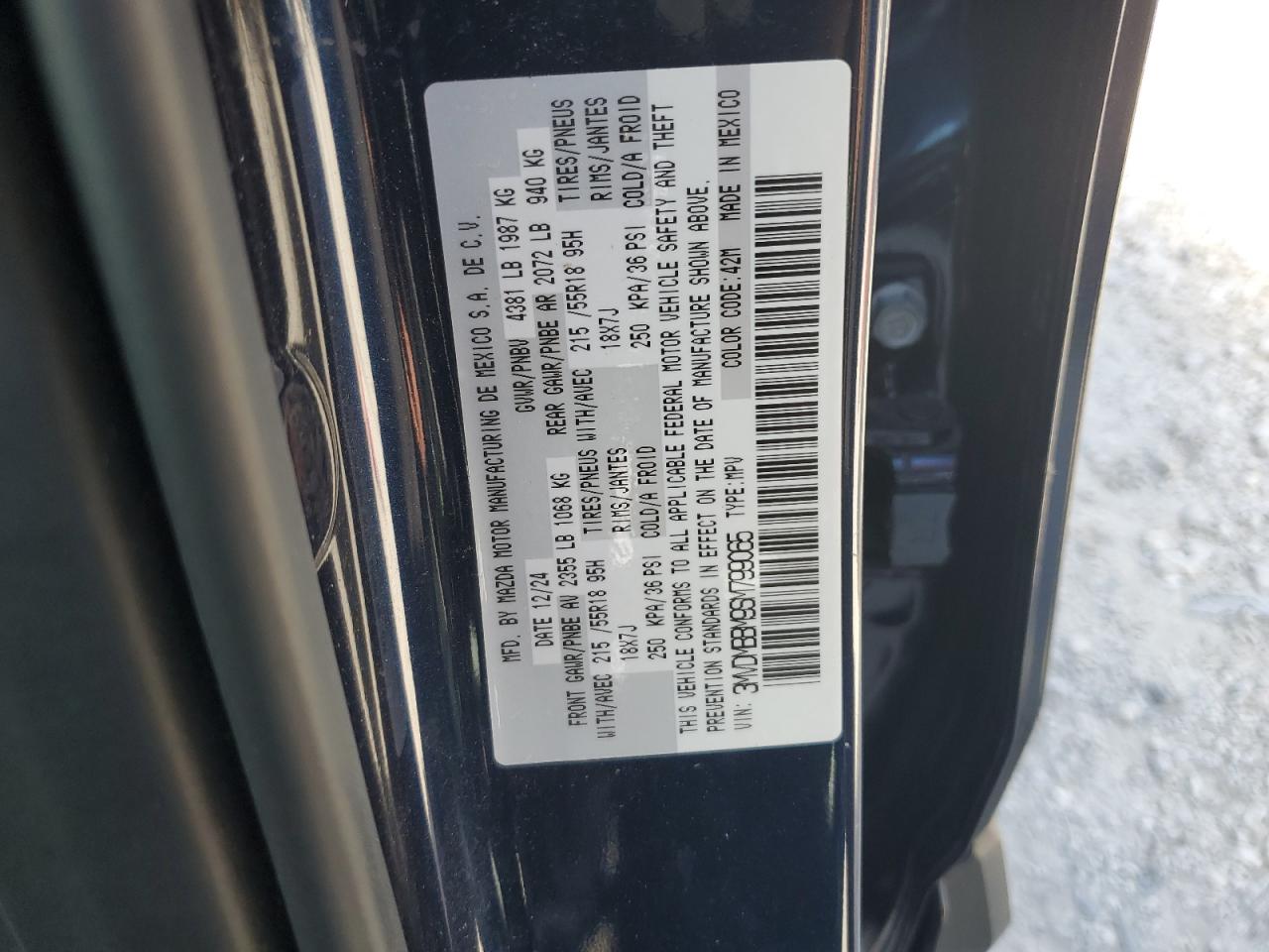 2025 Mazda Cx-30 Select VIN: 3MVDMBBM9SM799065 Lot: 62192385