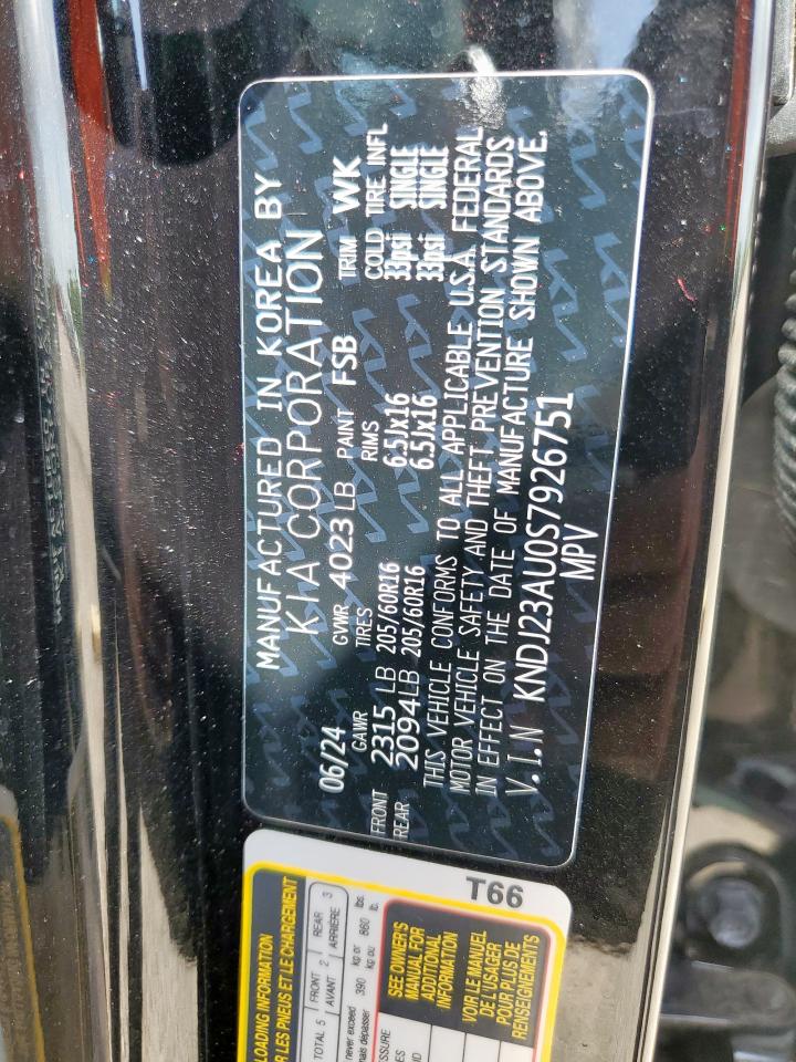 KIA SOUL 2025 VIN KNDJ23AU0S7926751 фото 13