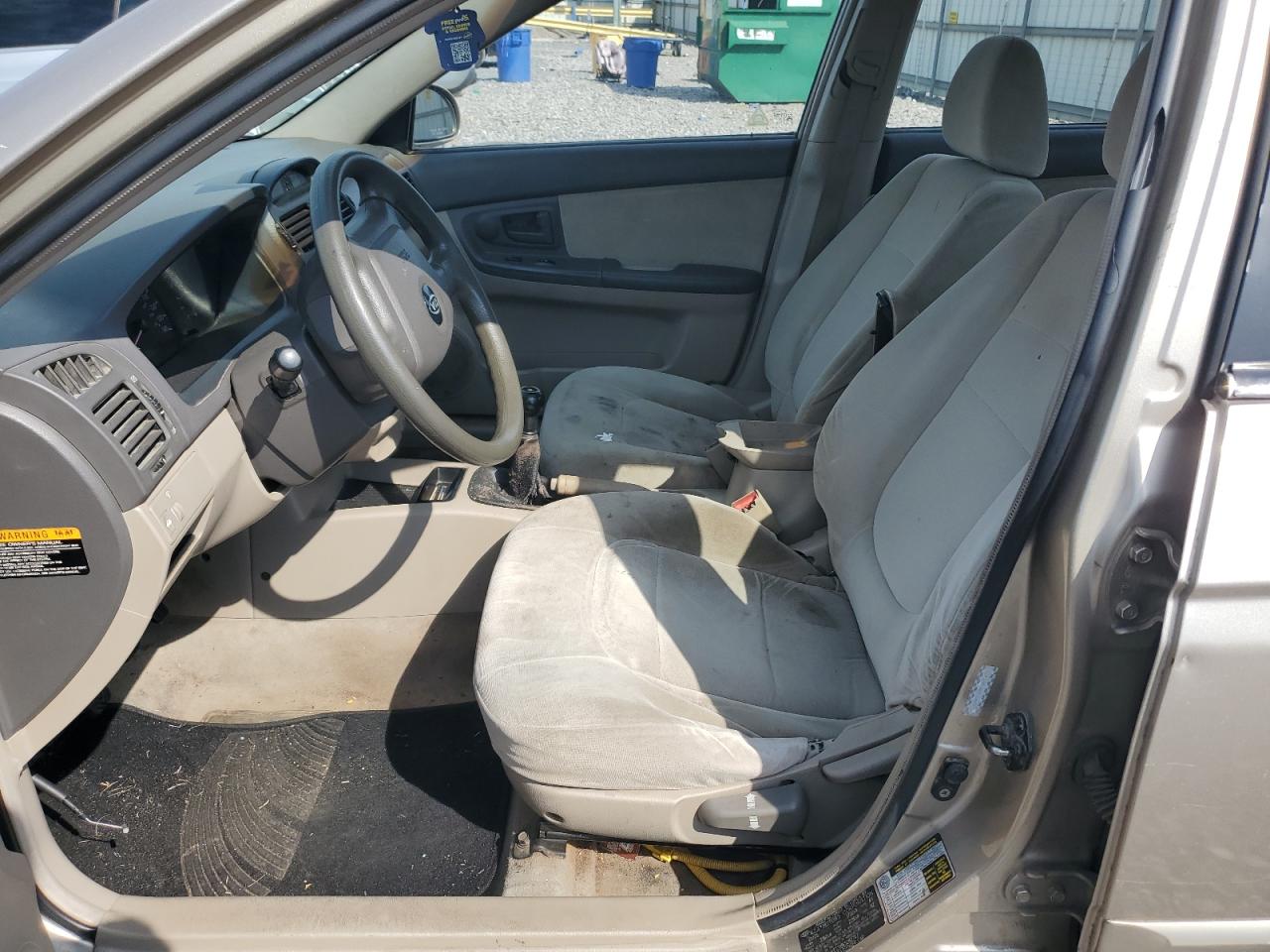 2006 Kia Spectra Lx VIN: KNAFE121865283747 Lot: 62387455