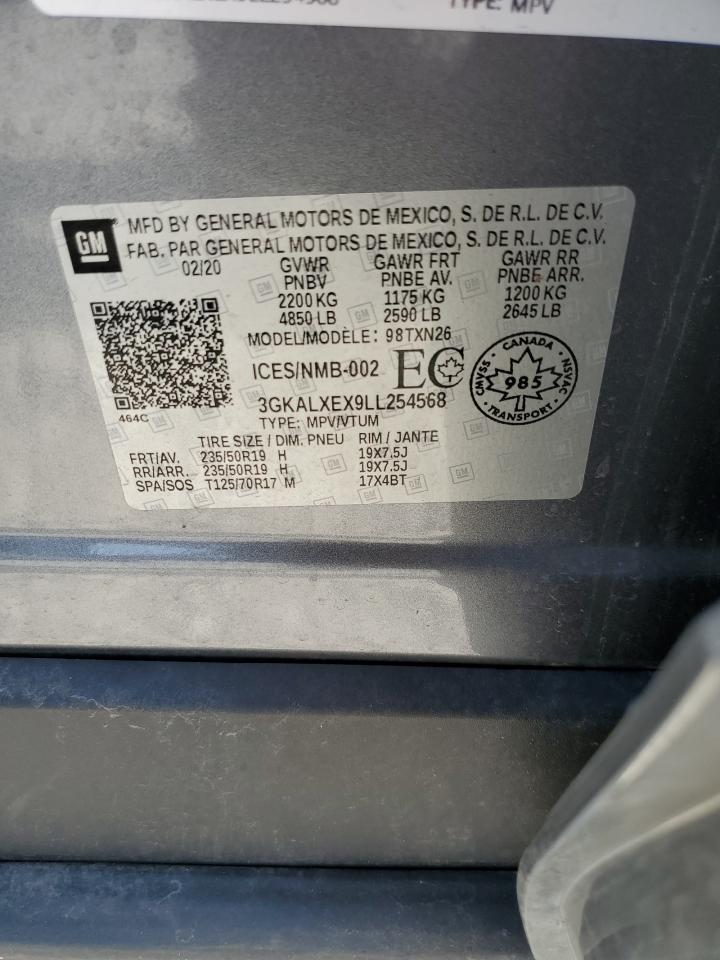 2020 GMC Terrain Denali VIN: 3GKALXEX9LL254568 Lot: 58509435