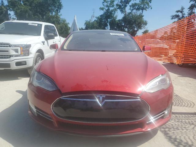  TESLA MODEL S 2014 Czerwony