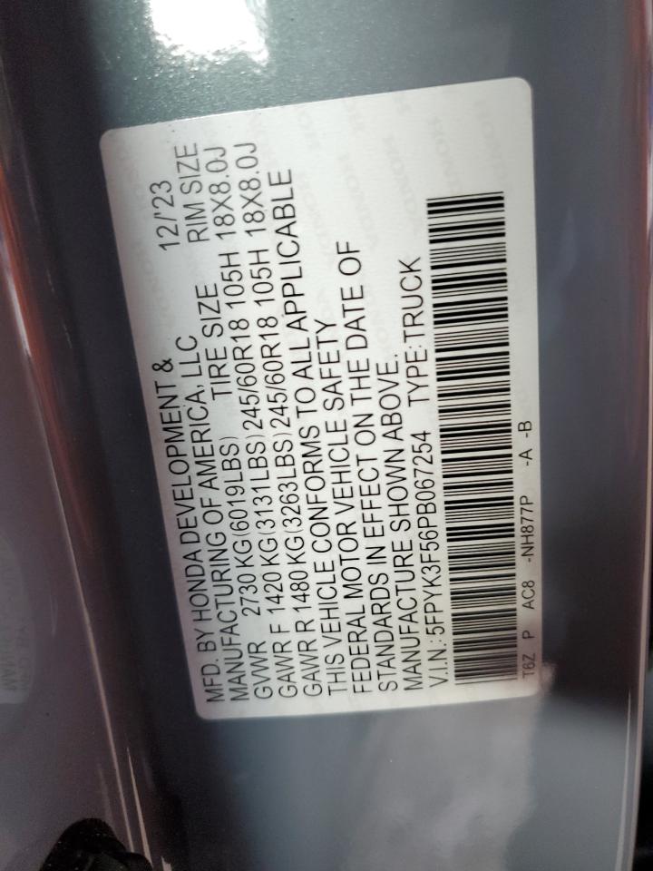 2021 Honda Ridgeline Rtl VIN: 5FPYK3F78MB005481 Lot: 60863205