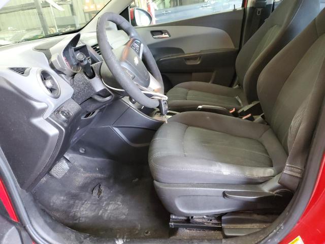  CHEVROLET SONIC 2013 Czerwony