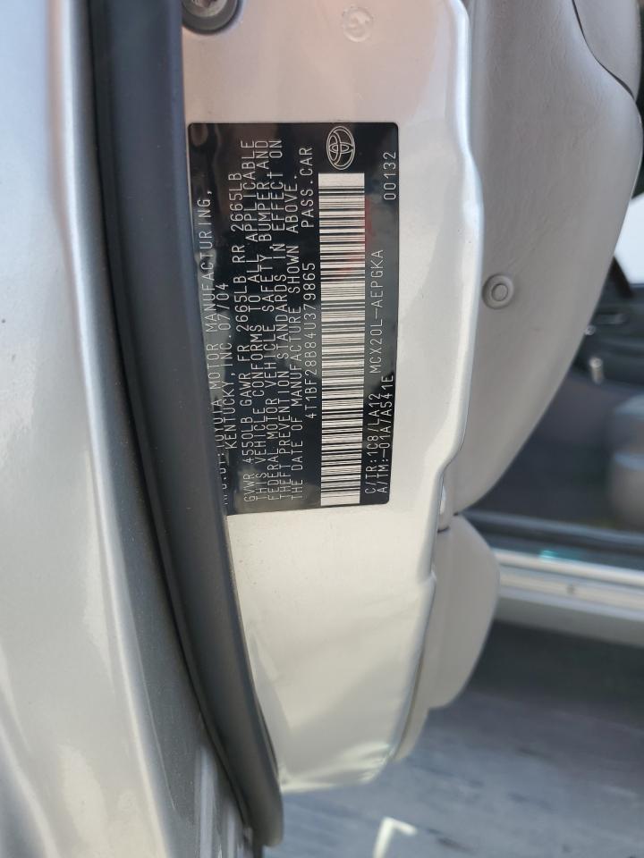 2004 Toyota Avalon Xl VIN: 4T1BF28B84U379865 Lot: 60250465