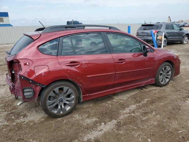  SUBARU IMPREZA 2015 Czerwony