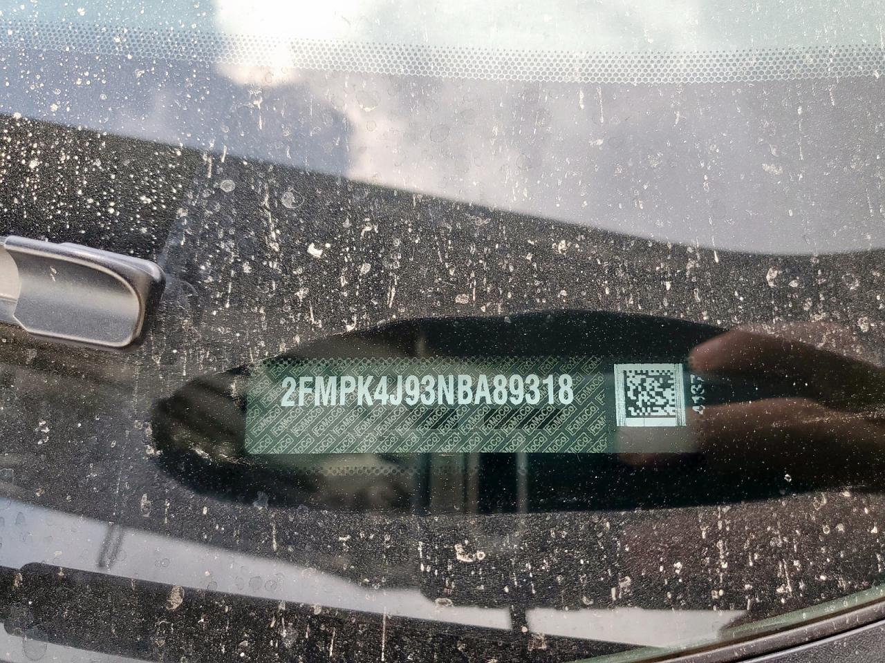 2022 Ford Edge Sel VIN: 2FMPK4J93NBA89318 Lot: 61833505