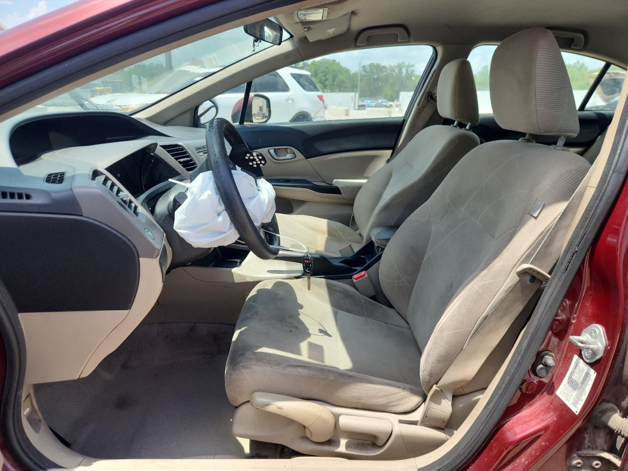 2012 Honda Civic Lx VIN: 2HGFB2F58CH533346 Lot: 62118815