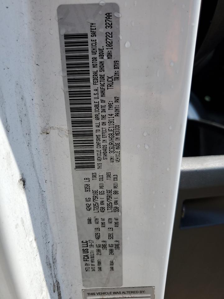 3C6URVHG8JE119114 2018 Ram Promaster 3500 3500 High