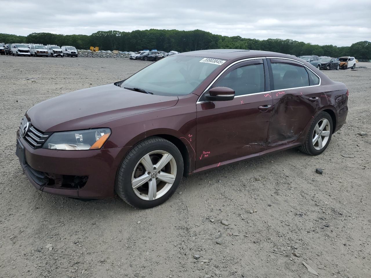 2013 Volkswagen Passat Se for Sale in Assonet, MA - Side