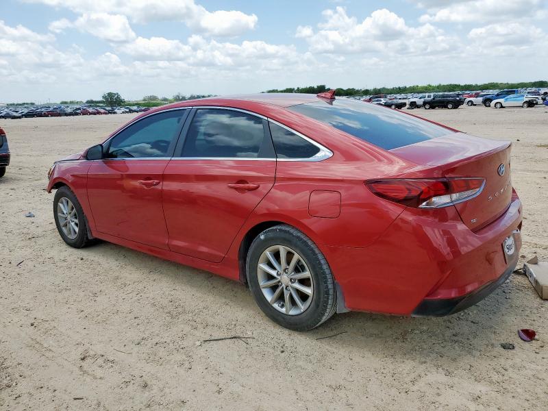  HYUNDAI SONATA 2018 Czerwony