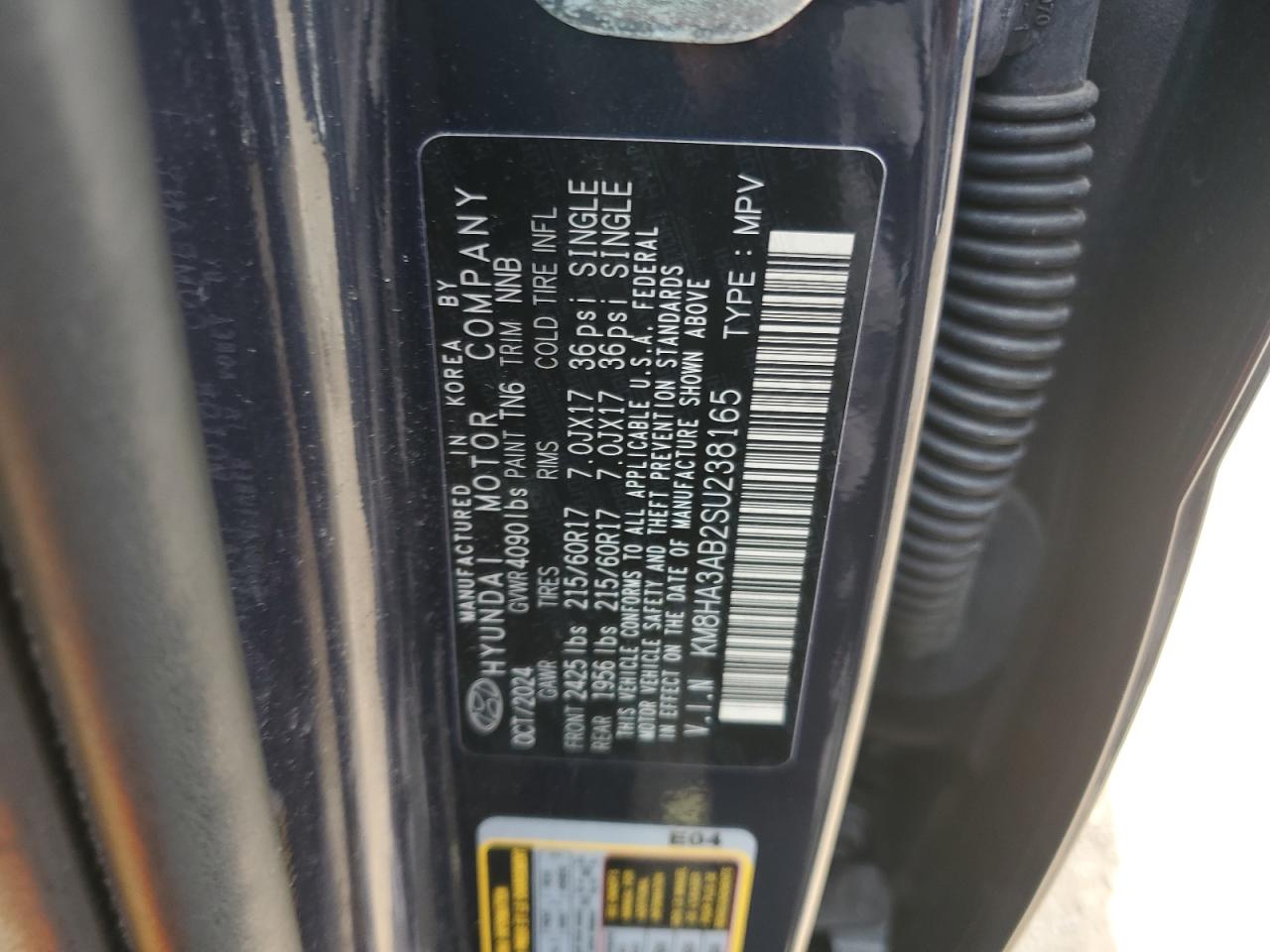 HYUNDAI KONA 2025 VIN KM8HA3AB2SU238165 photo 12