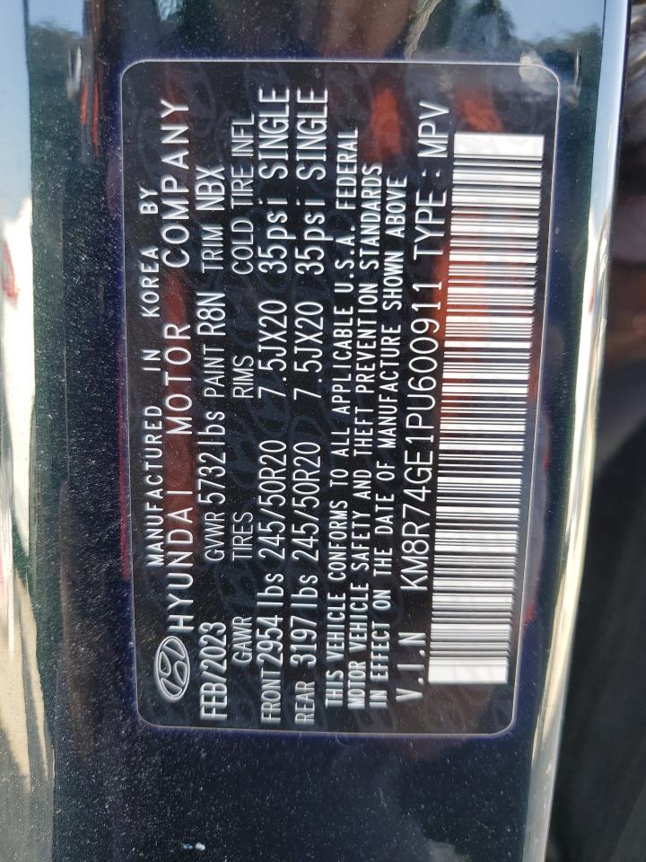 2023 Hyundai Palisade Calligraphy VIN: KM8R74GE1PU600911 Lot: 62107655