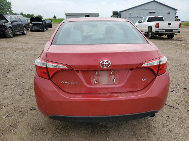  TOYOTA COROLLA 2016 Czerwony