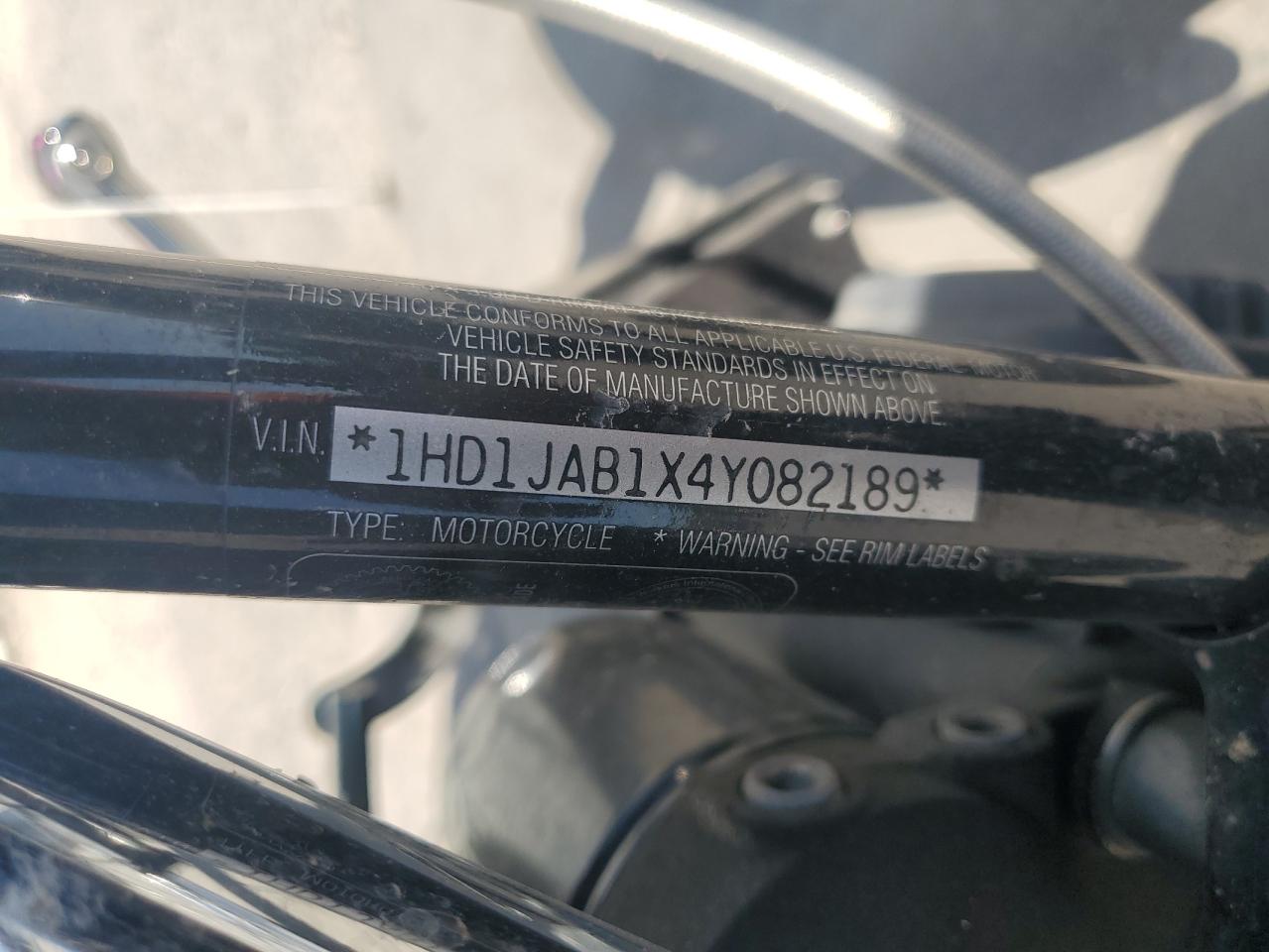2004 Harley-Davidson Fxstbi VIN: 1HD1JAB1X4Y082189 Lot: 60812705