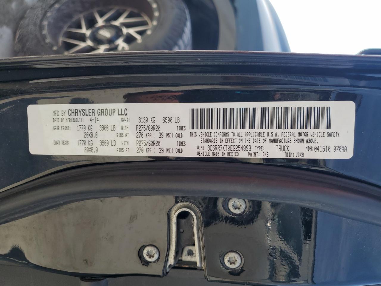 3c6rr7kt0eg254993 3C6RR7KT0EG254993 2014 Ram 1500 St