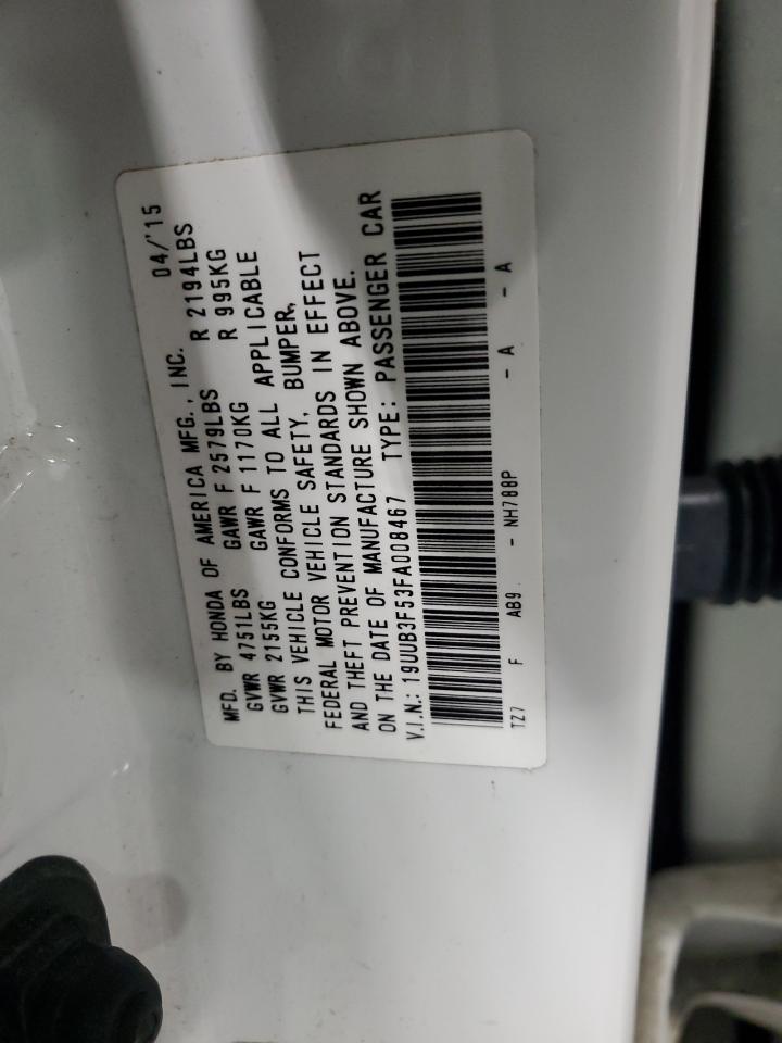 2015 Acura Tlx Tech VIN: 19UUB3F53FA008467 Lot: 62382835