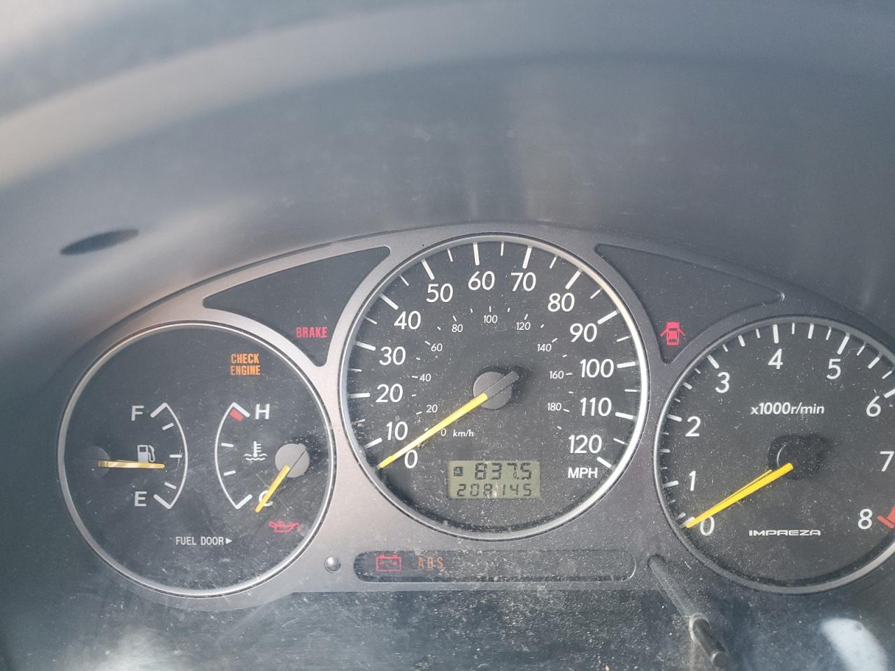 SUBARU IMPREZA 2002 VIN JF1GD67552G521268 zdjęcie 9