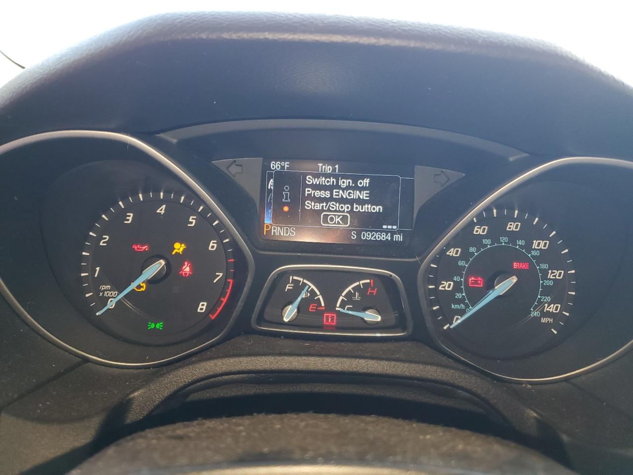 2014 Ford Focus Titanium VIN: 1FADP3J22EL224591 Lot: 60902895
