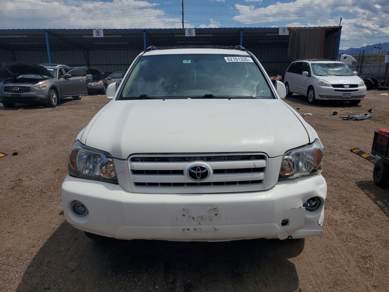 TOYOTA HIGHLANDER 2007 VIN JTEDP21A870128704 фото 5