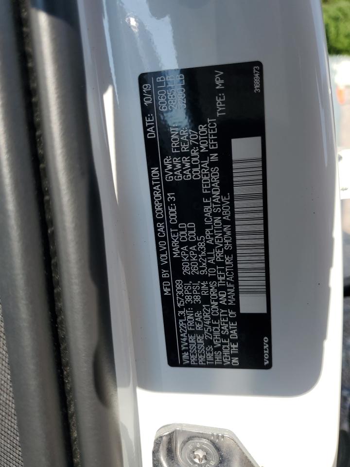 2020 Volvo Xc90 T6 Inscription VIN: YV4A22PL3L1573089 Lot: 60689725