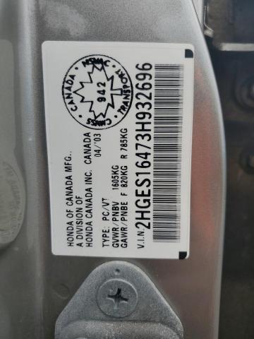 2003 HONDA CIVIC DX