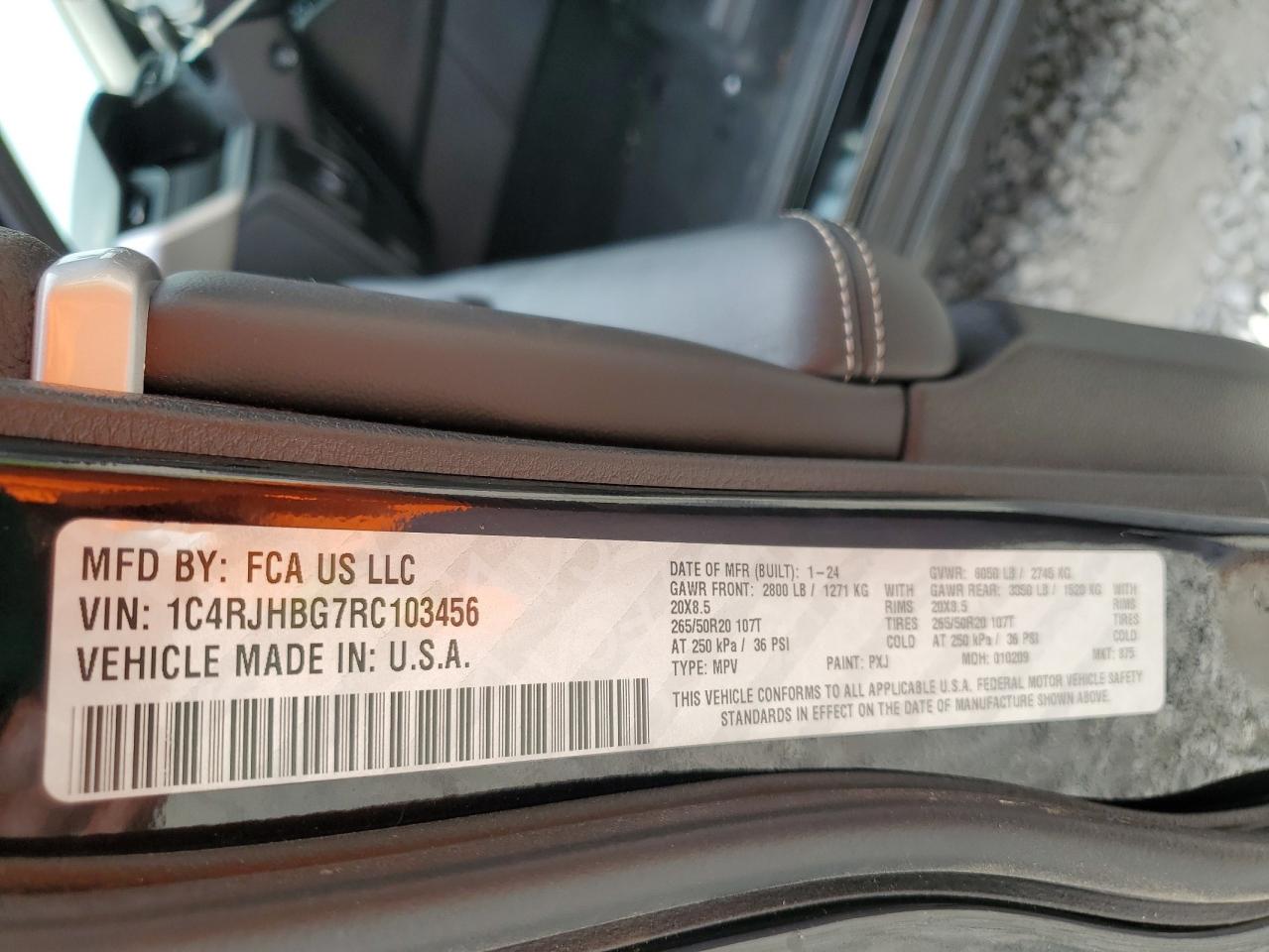 JEEP GRAND CHER 2024 VIN 1C4RJHBG7RC103456 фото 13