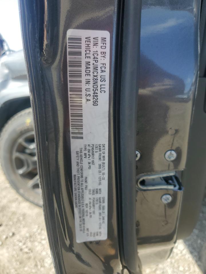 2022 Jeep Cherokee Latitude VIN: 1C4PJMCX8ND548260 Lot: 61064005