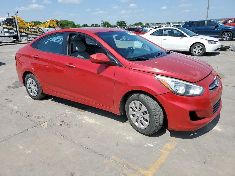  HYUNDAI ACCENT 2015 Czerwony