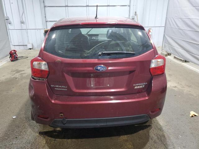  SUBARU IMPREZA 2016 Бордовый