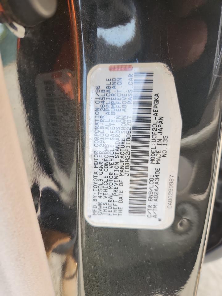 1996 Lexus Ls 400 VIN: JT8BH22F1T0052707 Lot: 59324555