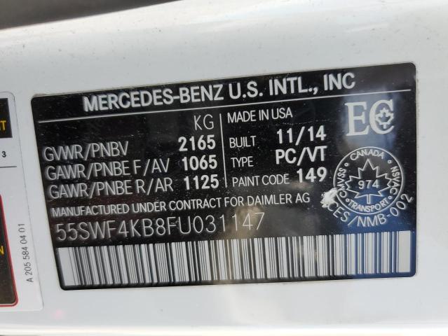 2015 MERCEDES-BENZ C 300 4MATIC  