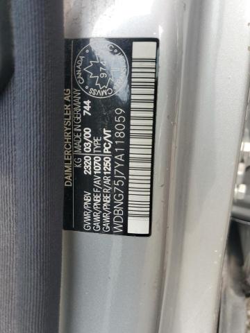 2000 MERCEDES-BENZ S 500  