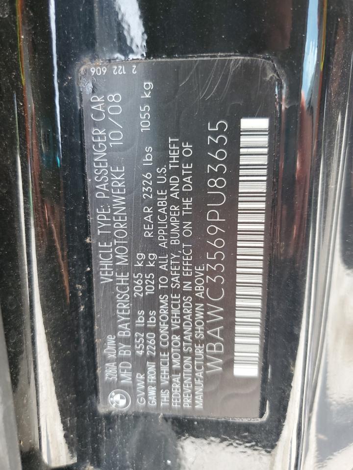 2009 BMW 328 Xi VIN: WBAWC33569PU83635 Lot: 61936475