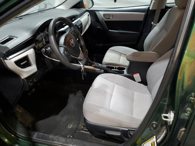 Sedans TOYOTA COROLLA 2016 Zielony