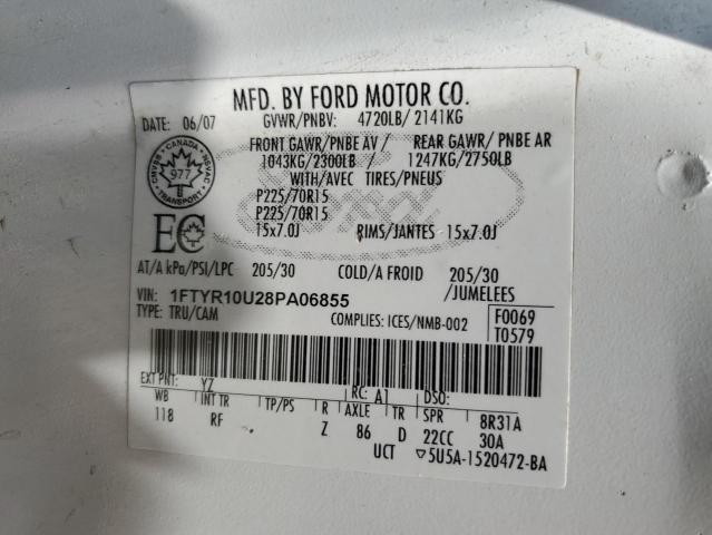 2008 FORD RANGER 