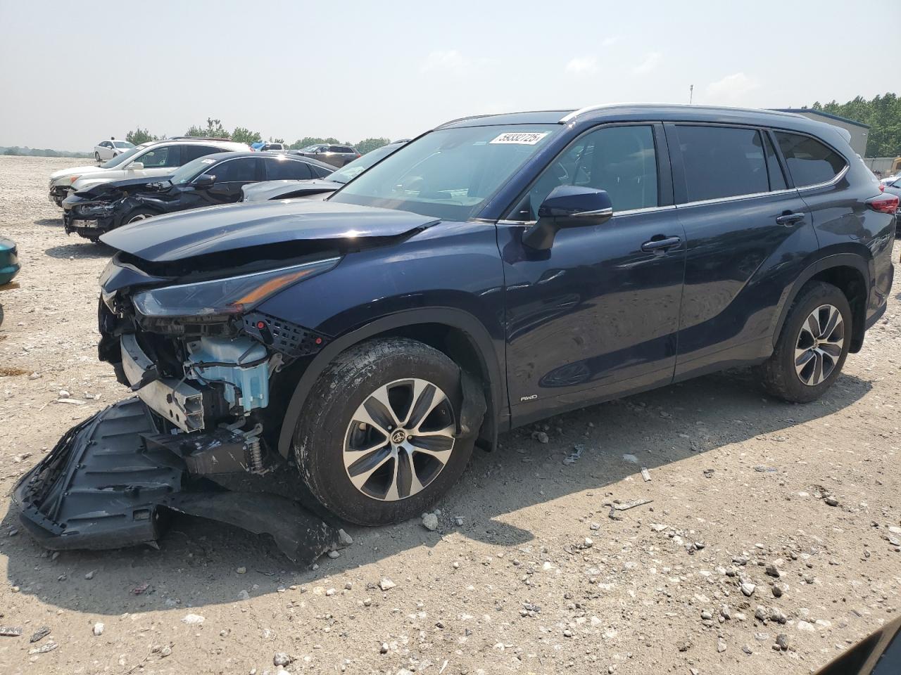2023 Toyota Highlander Hybrid Xle en Venta en Wayland, MI - Front End